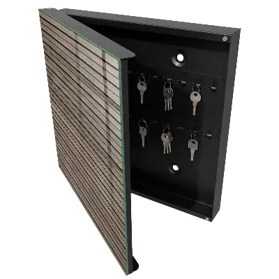 Armoire à clés design Planches de bois