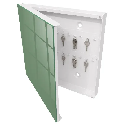 Armoire à clés design Vert délavé
