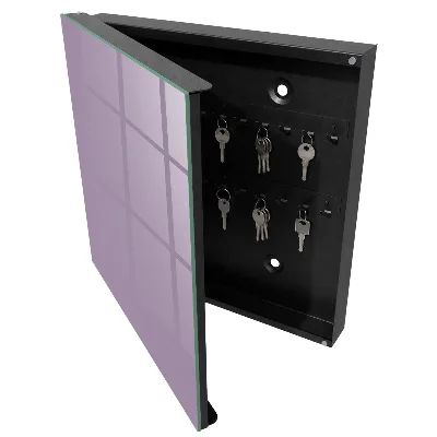 Boîte à clés murale décorative Lilas violet