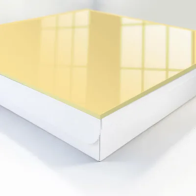 Boîte à clés murale décorative Jaune crème