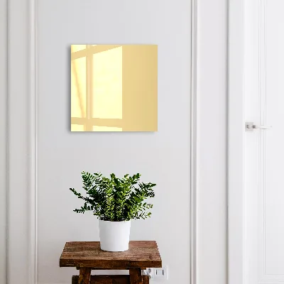 Boîte à clés murale décorative Jaune crème