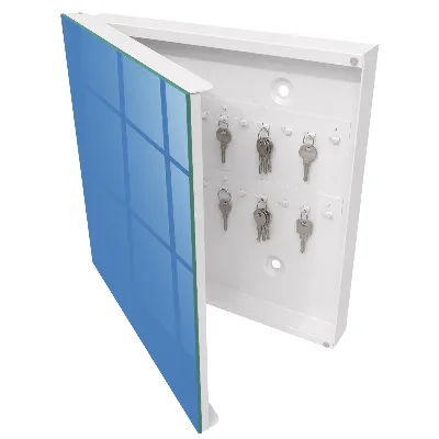 Armoire à clés design Couleur bleue