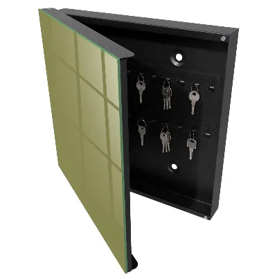 Armoire à clés design Herbe verte