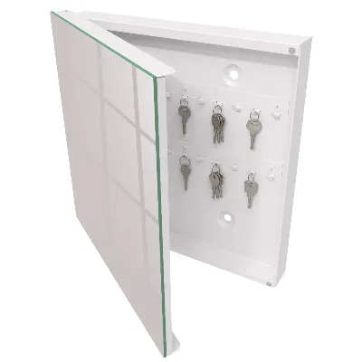 Armoire à clés décorative Gris cendré