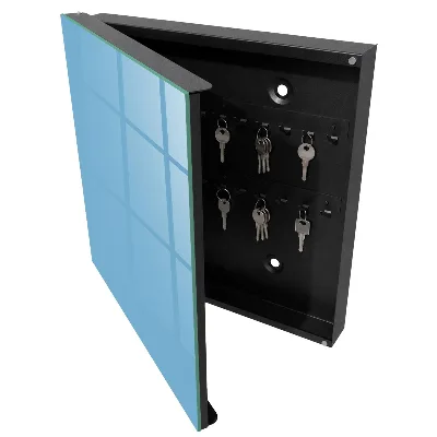 Armoire à clés design Couleur bleue