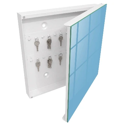 Armoire à clés design Couleur bleue