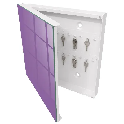 Armoire à clés décorative Violet