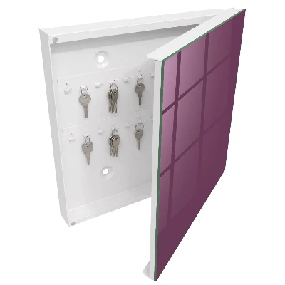 Armoire à clés design Couleur bordeaux