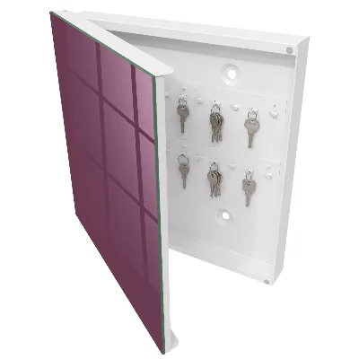 Armoire à clés design Couleur bordeaux
