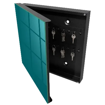 Armoire à clés décorative Moutarde claire