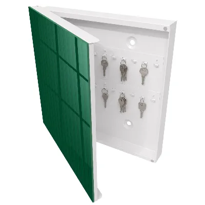 Armoire à clés décorative Rayures vertes