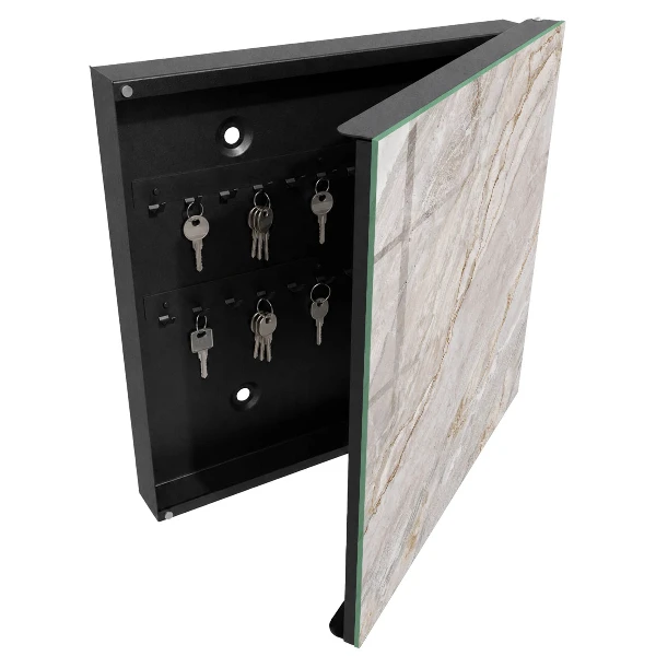 Armoire à clés design Marbre gris