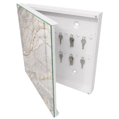 Armoire à clés design Marbre gris