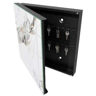 Armoire à clés design Élégance du marbre