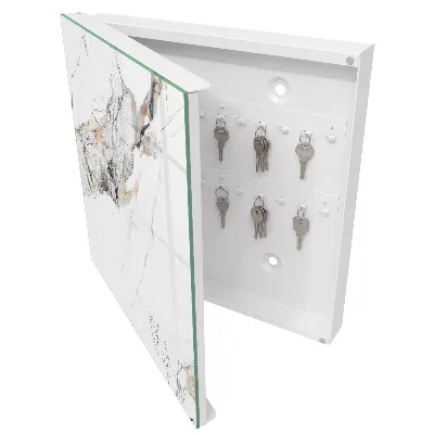 Armoire à clés design Élégance du marbre