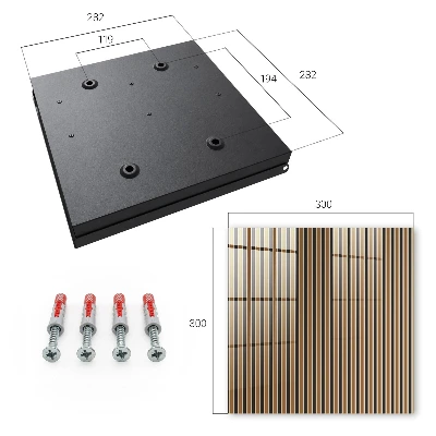 Armoire à clés décorative Rayures minimalistes