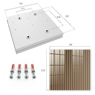 Armoire à clés décorative Rayures minimalistes