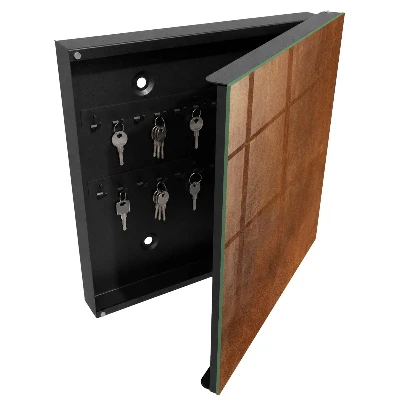 Armoire à clés décorative Texture brune