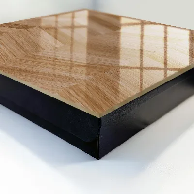 Boîte à clés murale décorative Chevrons en bois
