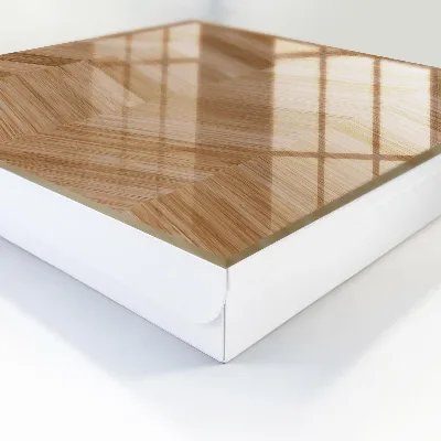 Boîte à clés murale décorative Chevrons en bois