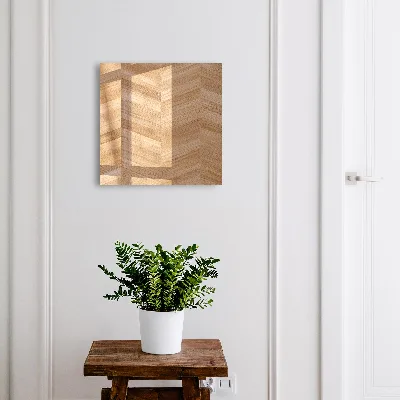 Boîte à clés murale décorative Chevrons en bois