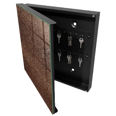 Armoire à clés design Bois brun
