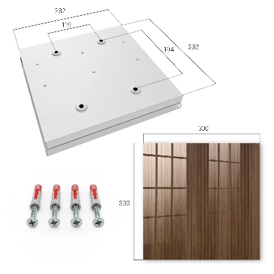 Armoire à clés décorative Planches de bois
