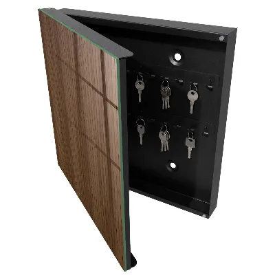 Armoire à clés décorative Planches de bois