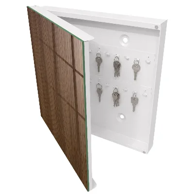 Armoire à clés décorative Planches de bois