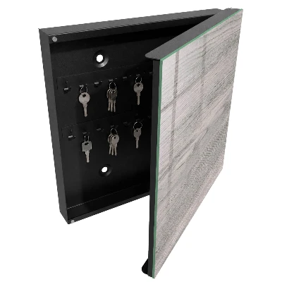 Armoire à clés décorative Bois gris