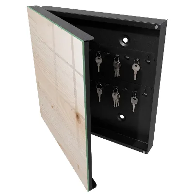 Armoire à clés décorative Texture bois