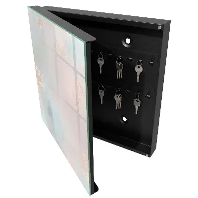 Armoire à clés design Abstraction pastel