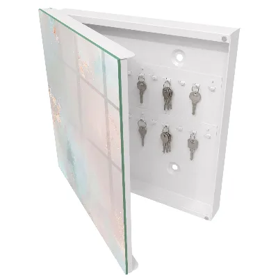 Armoire à clés design Abstraction pastel