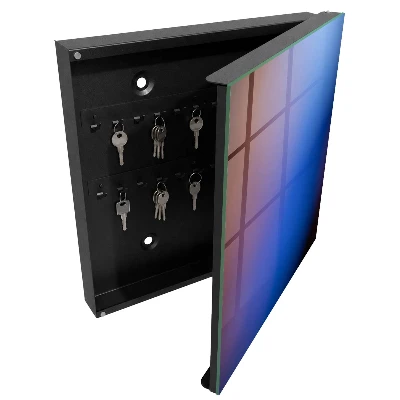 Armoire à clés design Abstraction colorée