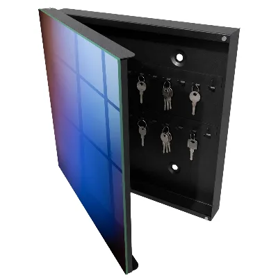 Armoire à clés design Abstraction colorée