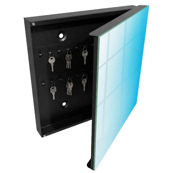 Armoire à clés design Dégradé bleu