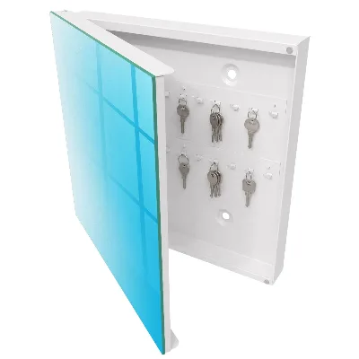 Armoire à clés design Dégradé bleu