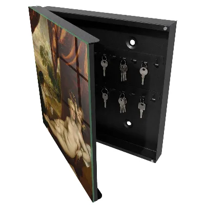 Armoire à clés décorative Vénus et le joueur de luth de Titien