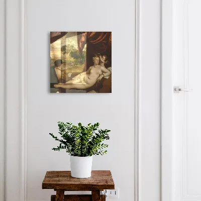 Armoire à clés décorative Vénus et le joueur de luth de Titien