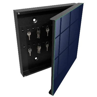 Armoire à clés design Bleu marine foncé