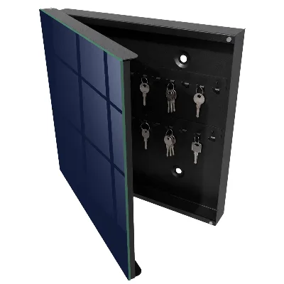 Armoire à clés design Bleu marine foncé