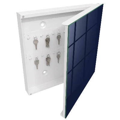Armoire à clés design Bleu marine foncé