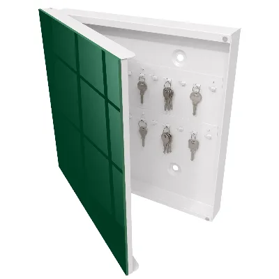 Boîte à clés murale décorative Vert bouteille