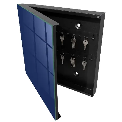 Armoire à clés décorative Bleu foncé