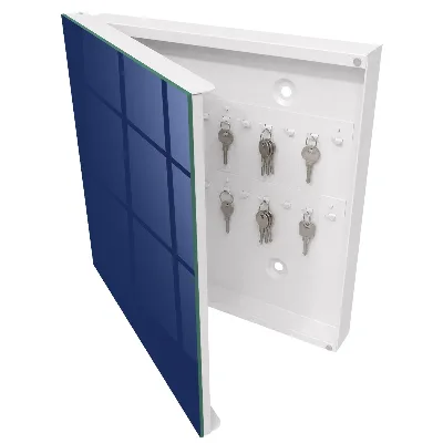 Armoire à clés décorative Bleu foncé