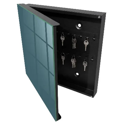 Armoire à clés décorative Turquoise terne