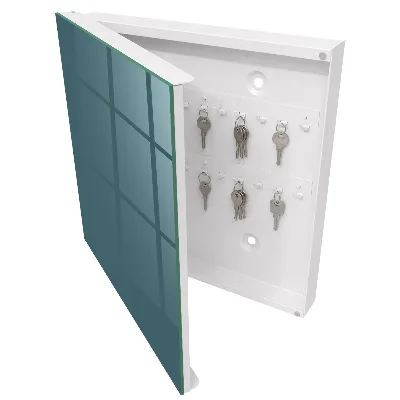 Armoire à clés décorative Turquoise terne