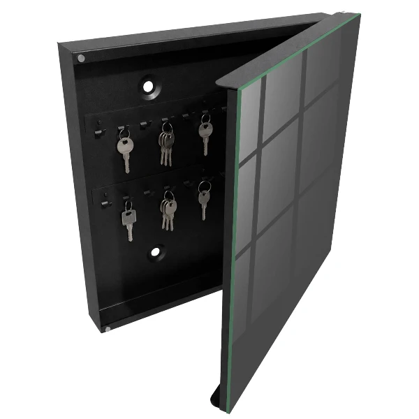 Armoire à clés design Gris foncé