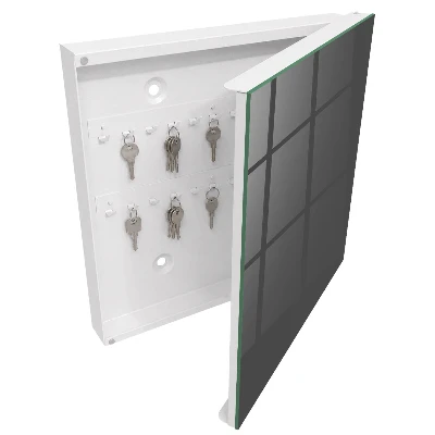 Armoire à clés design Gris foncé