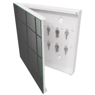 Armoire à clés design Gris foncé